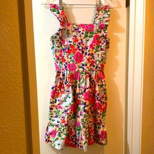 Hanna Andersson girl’s ruffed floral dress